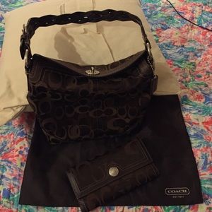 Coach bag and wallet